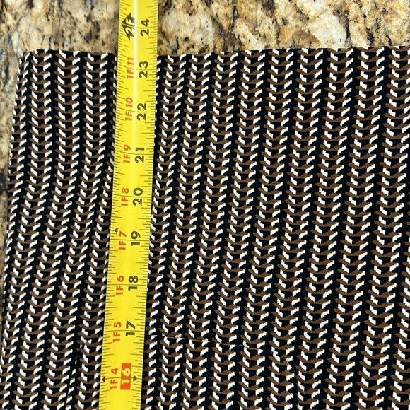 David Hayes Vintage Pure Silk Herringbone Print Open Front Jacket Size 6 - Picture 10 of 11